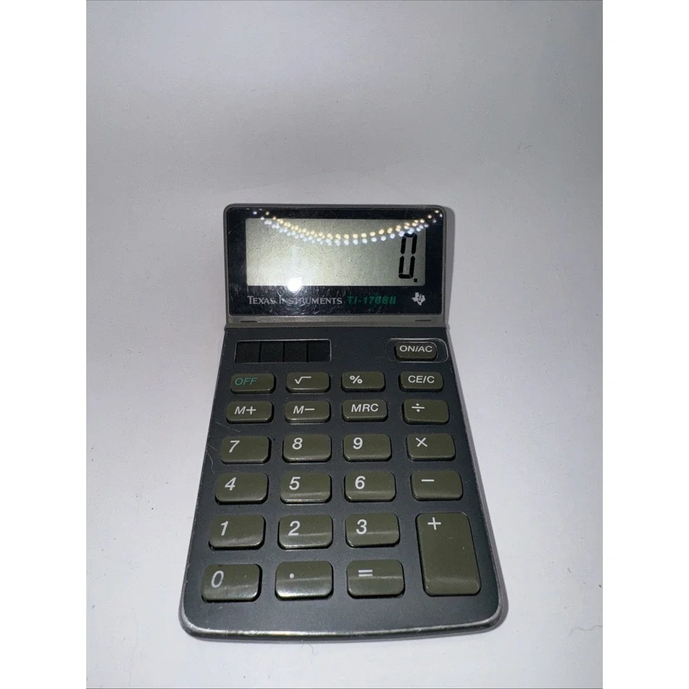 Texas Instruments TI-1768 II Mini Pocket‎ Solar Calculator Preowned Working